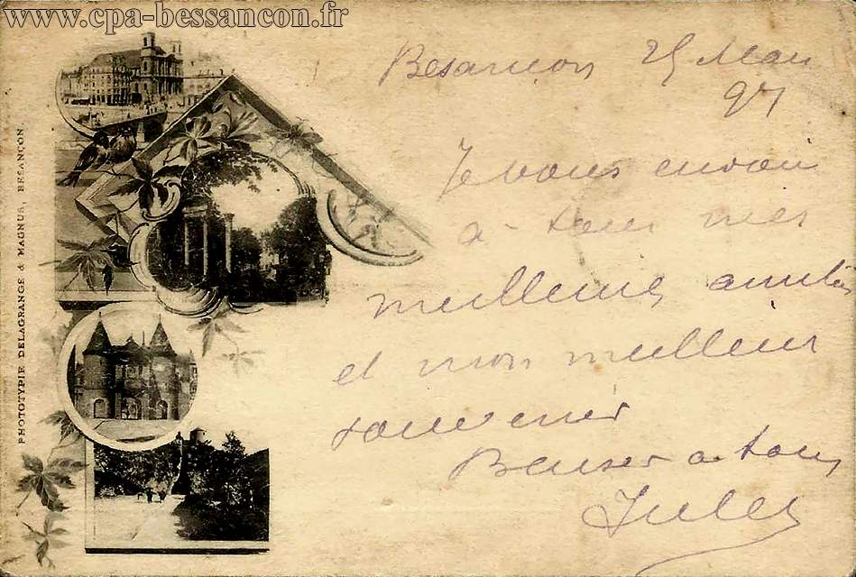 BESANÇON - Meilleurs amitiés et mon meilleur souvenir